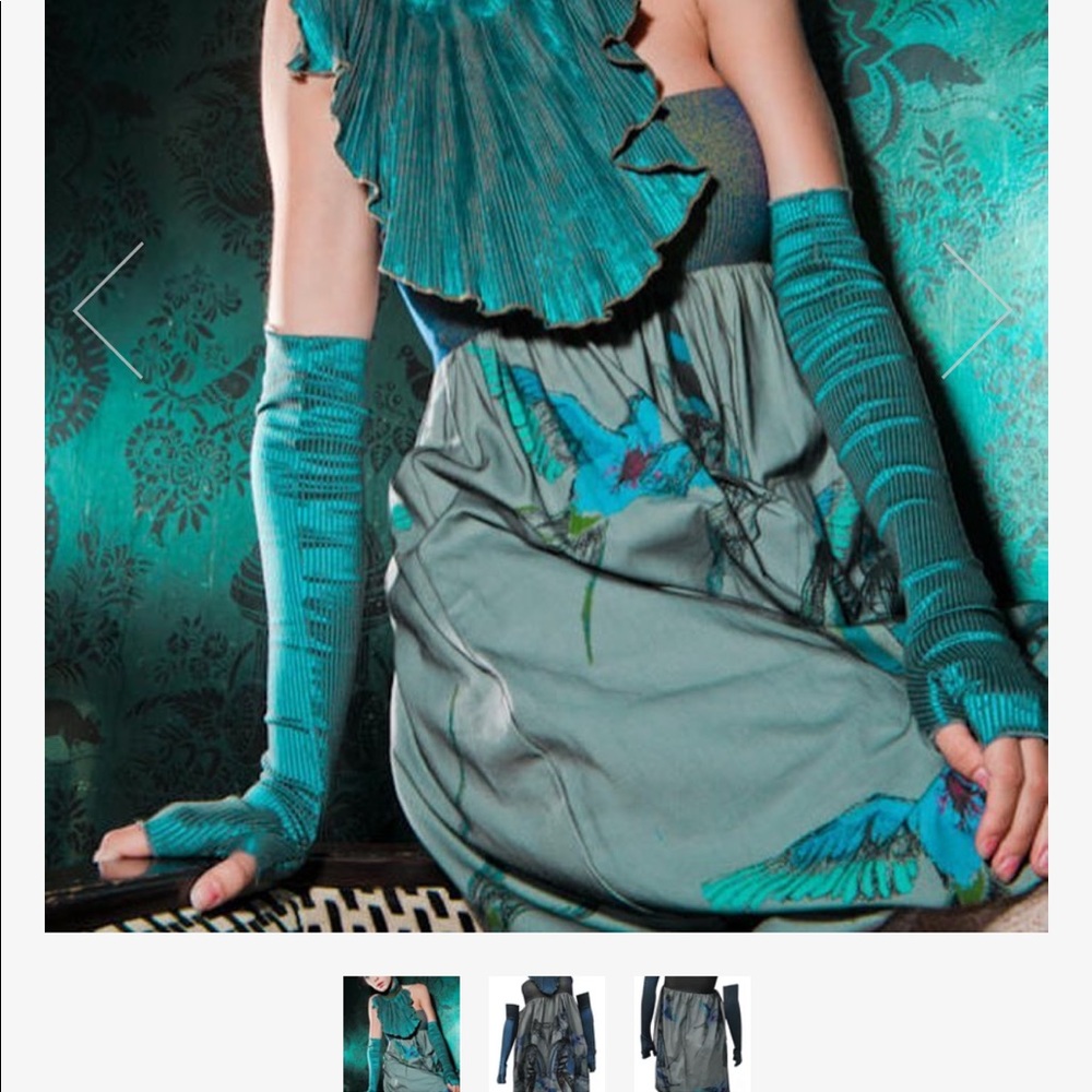 NWT Dress/Skirt combo comes with collar in the colour BLUE